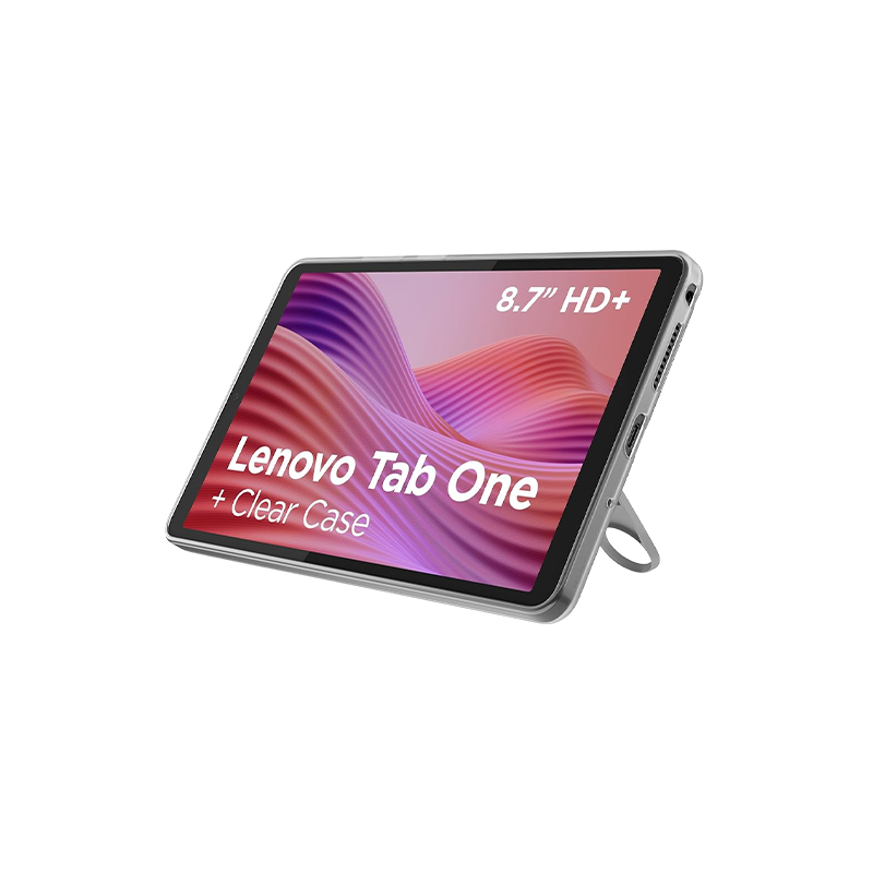 Tablet Lenovo Tab One 4GB RAM 128GB WiFi with Clear Case - Grey