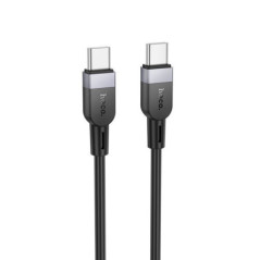 Silicone Cable USB C to USB C Hoco 3A 60W 2 m X109 black