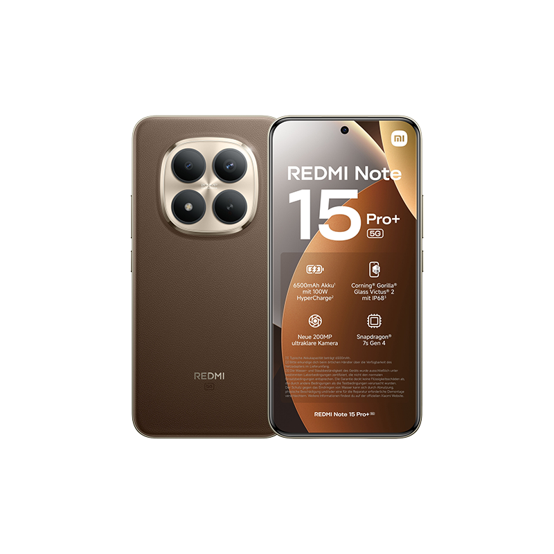 Xiaomi Redmi Note 15 Pro+ 5G Dual Sim 8GB RAM 256GB - Brown