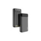 POWERBANK 20000 mAh incl. 3 cables USB Type C + micro USB + Lightning black (Dudao K6Pro+)