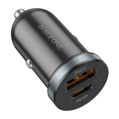 KFZ POWER-ADAPTER 30W USB-A + USB-C Borofone BZ22