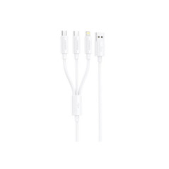 3in1-Kabel FONENG XS07: USB-A auf microUSB + LIGHTNING + USB-C (1