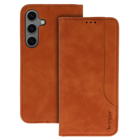 FLIPCASE WONDER PRIME braun für Samsung Galaxy S25 FE