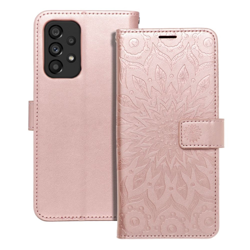 MEZZO Book case for SAMSUNG A53 5G mandala rose gold MEZZO Book case for SAMSUNG A53 5G mandala rose gold