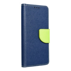 FANCY Book case for  XIAOMI Redmi Note 12 5G navy / lime