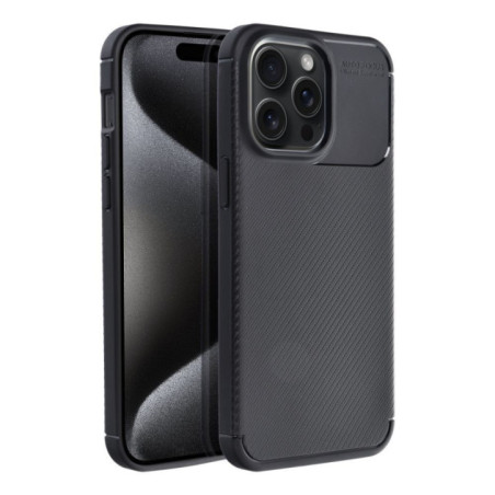 Case for iPhone 15 PRO MAX Carbon Premium black