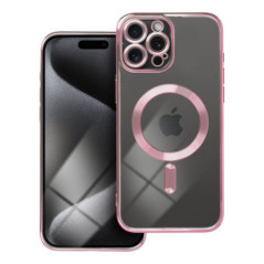 Case for iPhone 15 PRO MAX Electro Mag Cover compatible with MagSafe gold-rose