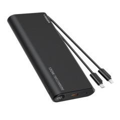 Powerbank Veger TCE130 (W2503) PD 130W 25000 mAh with built-in Type C cables / Lightning black