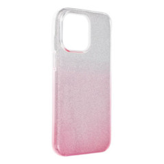 Case for iPhone 15 PRO MAX Shining transparent pink