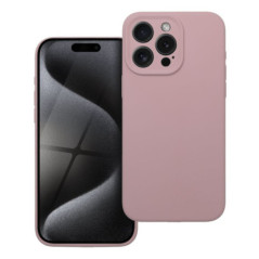 Case for iPhone 15 PRO MAX Silicone 2mm powder pink