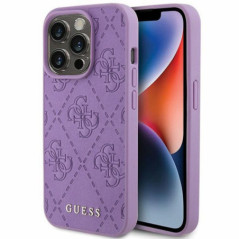 GUESS case for IPHONE 15 Pro Max GUHCP15XP4EPMU (Quilted 4G Classic) light purple