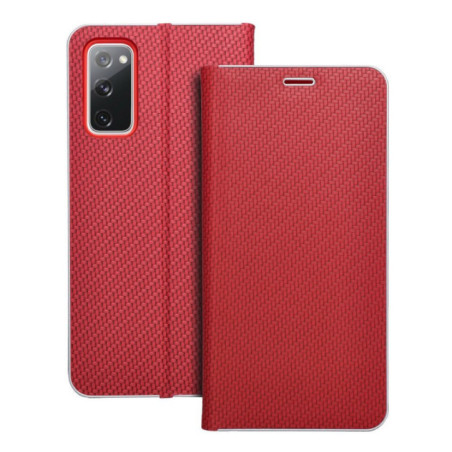 LUNA Book Carbon for SAMSUNG S20 FE / S20 FE 5G red