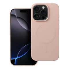 SILICONE MAG COVER (big hole) case compatible with MagSafe for IPHONE 16 Pro pink