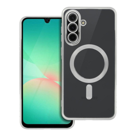 Case for Samsung A56 Electro Mag Cover compatible with MagSafe silver