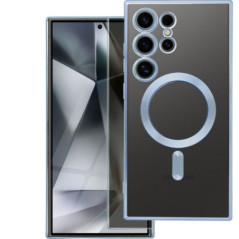 Case for Samsung S25 EDGE Electro Mag Cover compatible with MagSafe blue