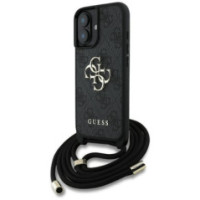 GUESS case for IPHONE 16 Plus GUHCP16MP4GMGCRK (CBDY PU 4G Big Logo W/Cord Strap) black