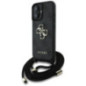 GUESS case for IPHONE 16 Plus GUHCP16MP4GMGCRK (CBDY PU 4G Big Logo W/Cord Strap) black GUESS case for IPHONE 16 Plus GUHCP16MP4GMGCRK (CBDY PU 4G Big Logo W/Cord Strap) black
