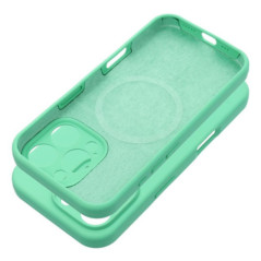 Case for iPhone 15 PRO MAX Silicone 2mm compatible with MagSafe mint