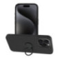 Case for iPhone 15 PRO MAX Silicone Ring black Case for iPhone 15 PRO MAX Silicone Ring black