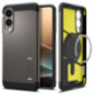SPIGEN case TOUGH ARMOR compatible with MagSafe for SAMSUNG S25 Edge gunmetal