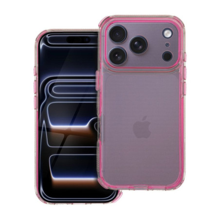 Case for iPhone 17 PRO Matrix Clear powder pink