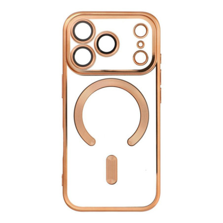 Case for iPhone 17 PRO Electro Mag Cover compatible with MagSafe gold