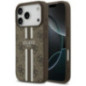 GUESS case for IPHONE 17 Pro compatible with MagSafe GUHMP17LP4RPSW (4G Printed Stripes) brown