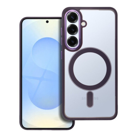 Case for Samsung S25 Color Edge Mag Cover compatible with MagSafe purple