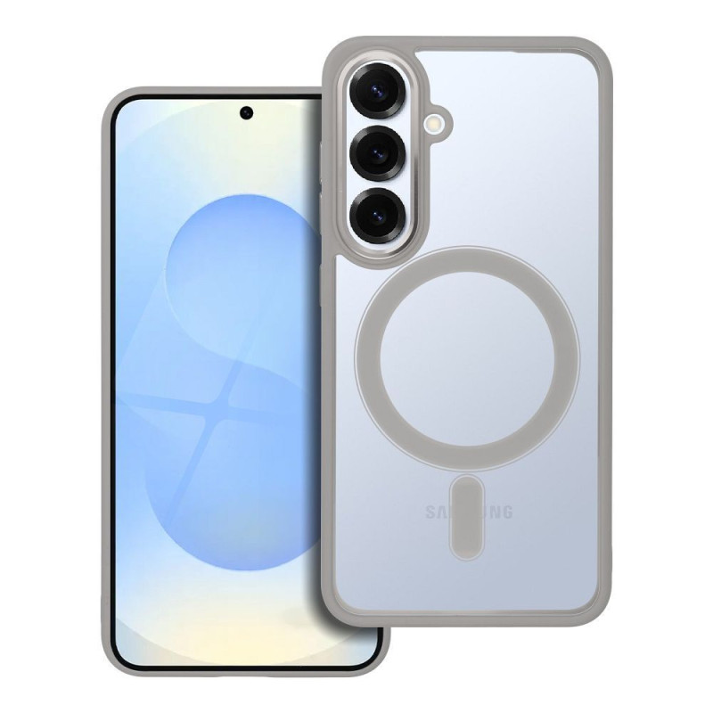Case for Samsung S25 Color Edge Mag Cover compatible with MagSafe titanum-gray