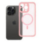 Case for iPhone 15 PRO MAX Full Matte Mag Cover compatible with MagSafe light pink