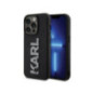 KARL LAGERFELD case for IPHONE 15 Pro Max KLHCP15X3DMBKCK (3D Logo Glitter) black