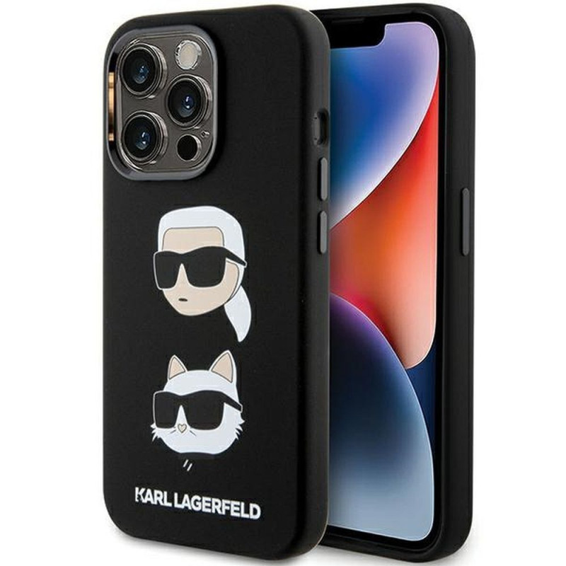 KARL LAGERFELD case for IPHONE 15 Pro Max KLHCP15XSDHKCNK (Silicone KC) black