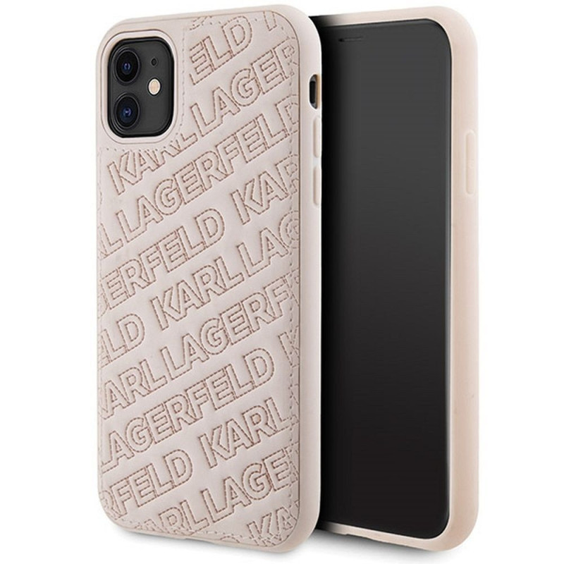 KARL LAGERFELD case for IPHONE 11 KLHCN61PQKPMP for iPhone 11 (Quilted K Pattern) pink