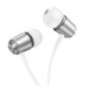 Wire earphones Jack 3,5 mm Hoco M108 silver