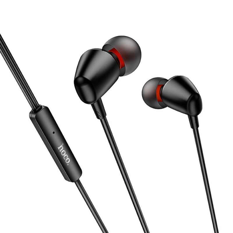 Wire earphones Jack 3,5 mm Hoco M107 black