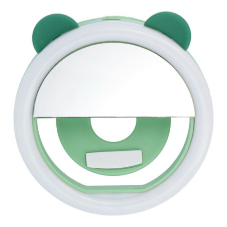 LED light ring for selfie on mobile phone RK12 green bear