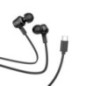 Wire earphones USB C Hoco M86 black