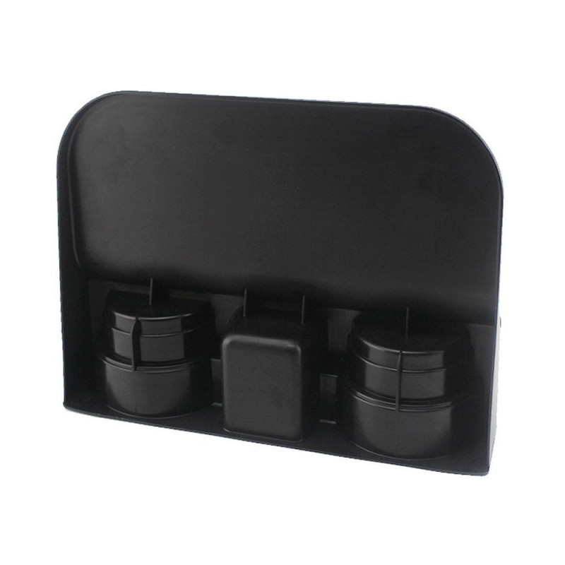 Triple cup holder black