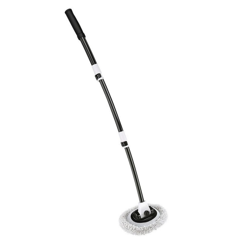 Telescopic car wash mop black