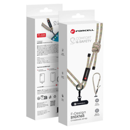 FORCELL F-DESIGN S10X165 crossbody phone lanyard with adjustable length (max 82