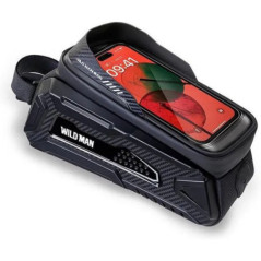 WILDMAN traveling bag for bike frame with zipper 2L (4 "- 7") M30 black