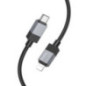 Cable USB C to Lightning Hoco PD 27W 1 m X110 black Cable USB C to Lightning Hoco PD 27W 1 m X110 black