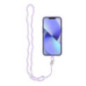 CRYSTAL DIAMOND Phone lanyard, Phone pendant / cord length 74cm (37cm in the loop) / on neck - purple CRYSTAL DIAMOND Phone lanyard, Phone pendant / cord length 74cm (37cm in the loop) / on neck - purple