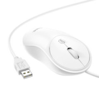 Wire mouse Hoco USB A 1600 dpi GM13 white