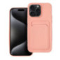 Case for iPhone 15 PRO MAX Card Case pink