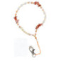HAPPY Phone lanyard, Phone pendant / cord length 44cm (22cm in the loop) / on hand - orange