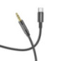 Cable AUX Jack 3,5 mm to USB C Hoco 1 m UPA19 black Cable AUX Jack 3,5 mm to USB C Hoco 1 m UPA19 black