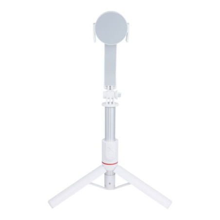 Selfie stick with wireless remote control tripod compatible with MagSafe SSTR-C09 white