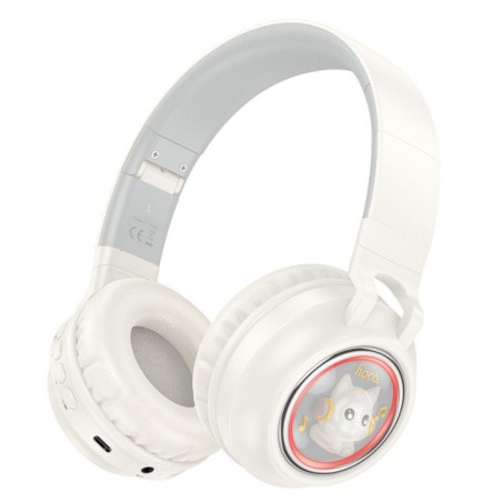 Wireless headphones Hoco W50 milky white