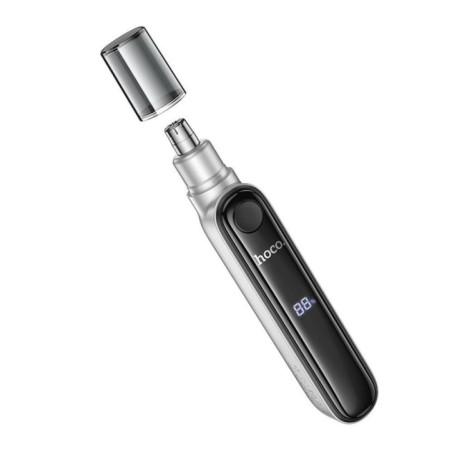 Nose hair trimmer Hoco with display HP33 metal gray